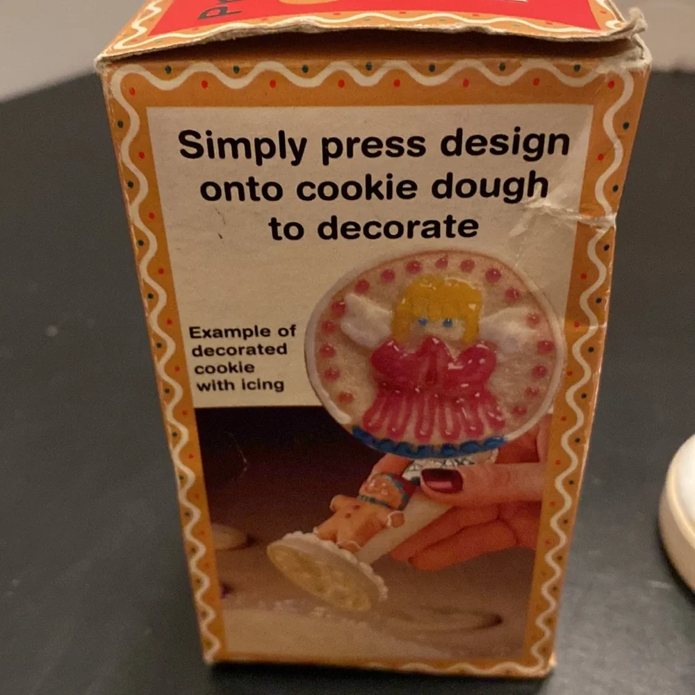 VTG Praying Angel cookie stamp festive cookies stamp